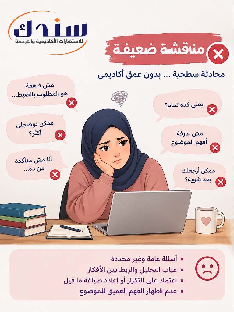مناقشة ضعيفة